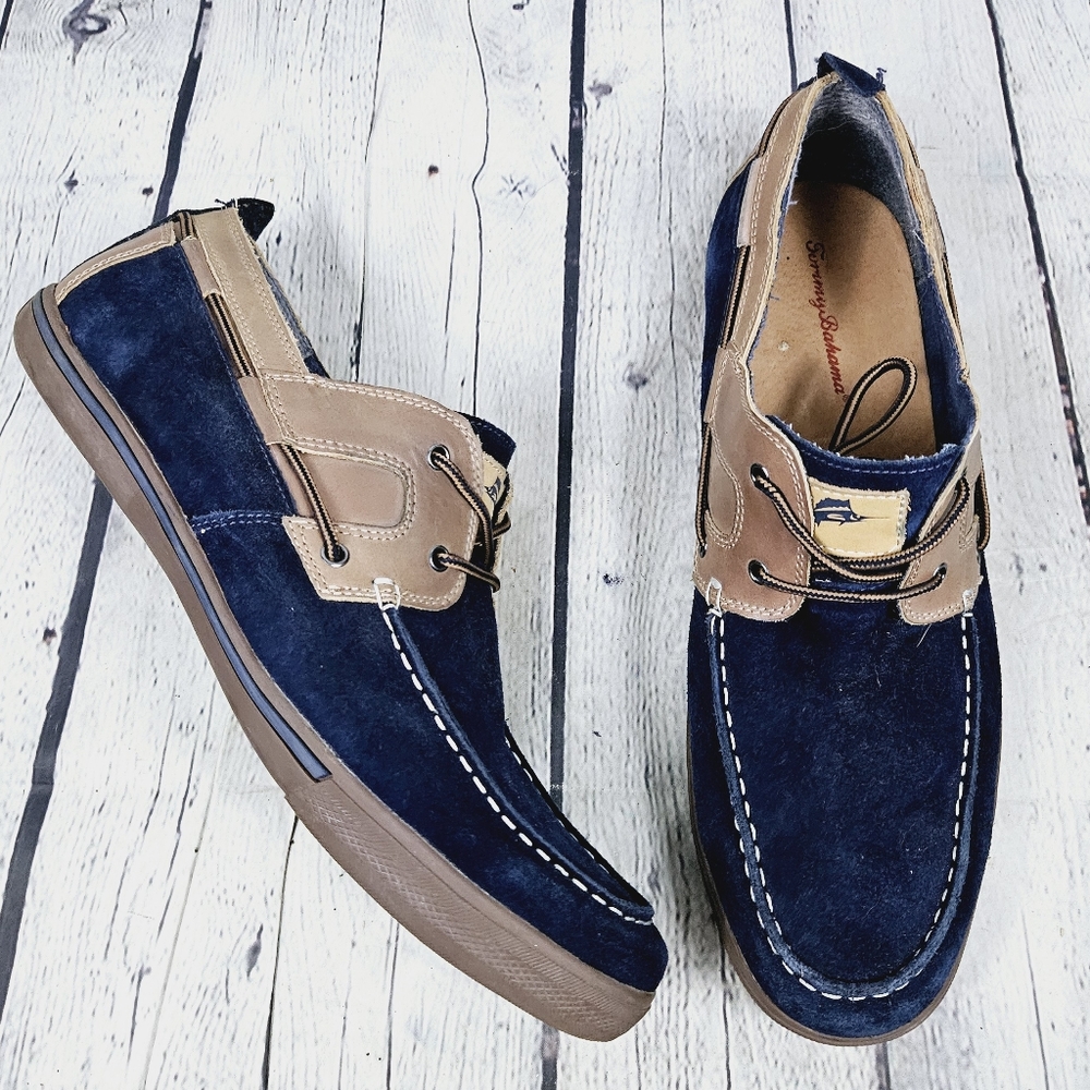 TOMMY BAHAMA | Calderon II suede slip-on casual boat shoes